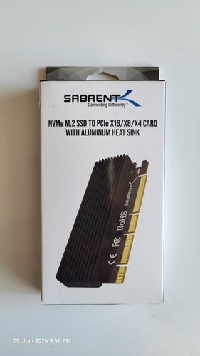 Sabrent nvme ssd to pcie - nvme,