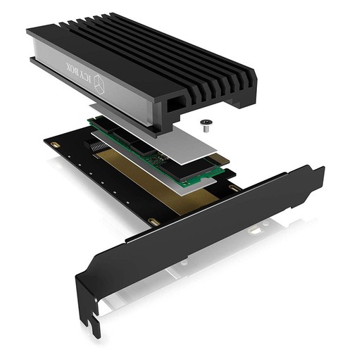 Icy box pci214m2 - box, pcie
